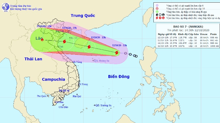 Bão số 7 hình thành, đang hướng vào Bắc Bộ và Bắc Trung Bộ - 1