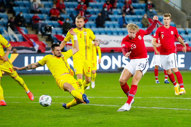 Erling Haaland rực sáng với hat-trick cho Na Uy, "giải sầu" quên nỗi đau Euro - 2