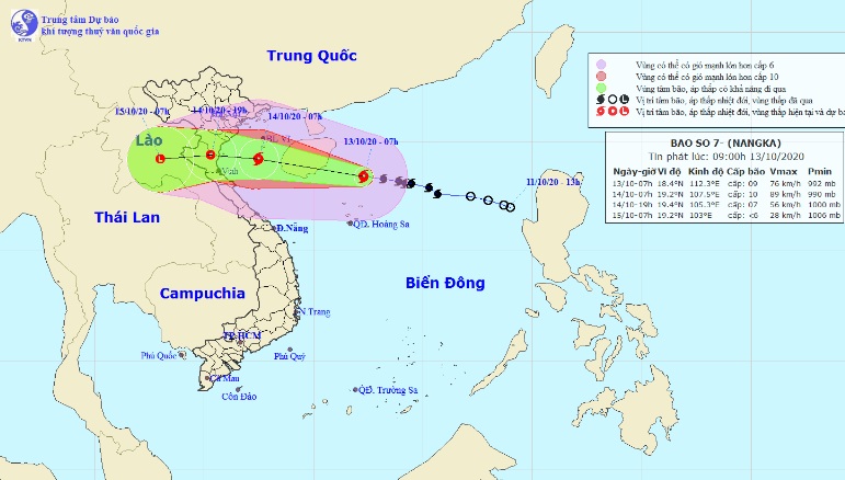 Khi nào bão số 7 đổ bộ các tỉnh Bắc Bộ và Bắc Trung Bộ? - 1