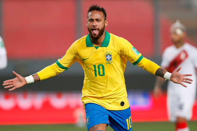 Neymar lập hat-trick cho Brazil: Vượt Ronaldo "béo", chỉ kém "vua" Pele - 1