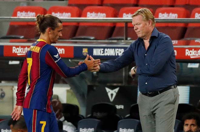 "Lò lửa" Barca âm ỉ cháy: HLV Koeman thất hứa với Griezmann vì Messi? - 1