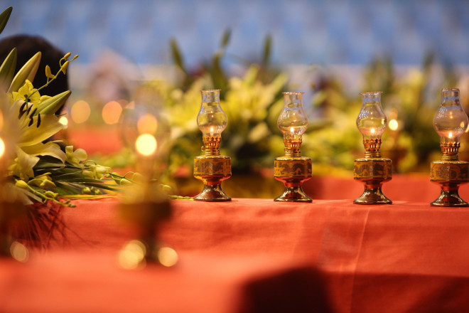 Hình ảnh trực tiếp lễ viếng, truy điệu 22 cán bộ, chiến sĩ bị vùi lấp ở Quảng Trị - 3