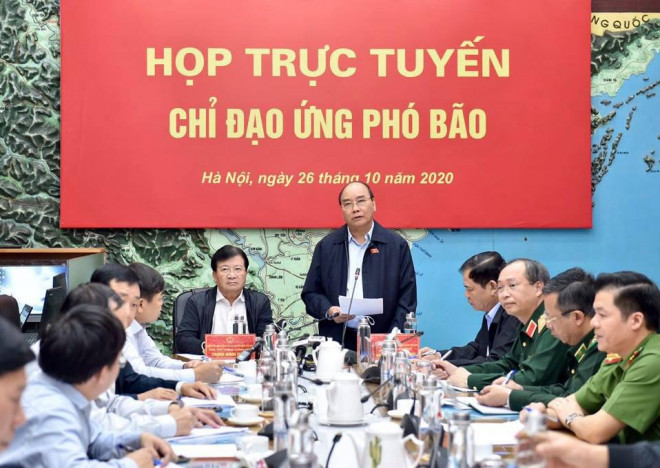 Thủ tướng chủ trì họp ứng phó bão số 9 giật cấp 15, gây mưa đặc biệt to hướng vào Đà Nẵng - Phú Yên - 1