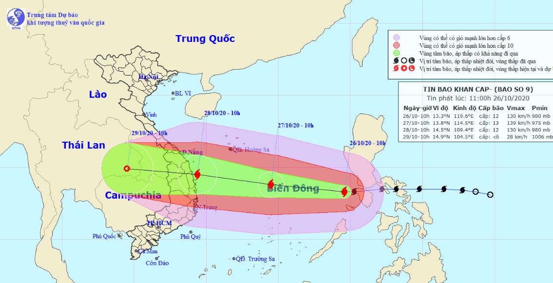 Bão số 9 có sự tương đồng đáng sợ với bão Damrey đổ bộ miền Trung năm 2017 - 1