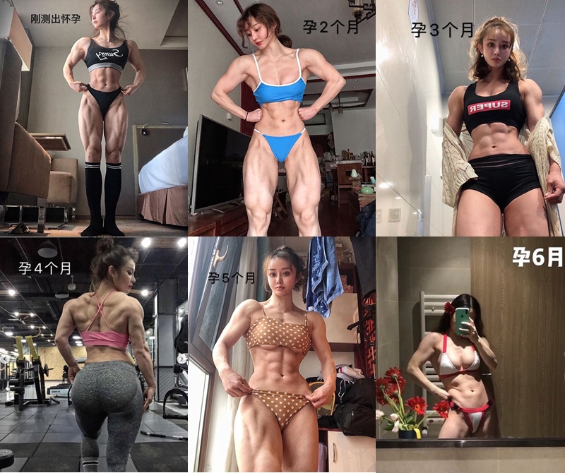 "Bác sĩ cơ bắp xứ Trung" khiến dân tình ngỡ ngàng vì sinh con 10 ngày bụng đã nổi múi - 3