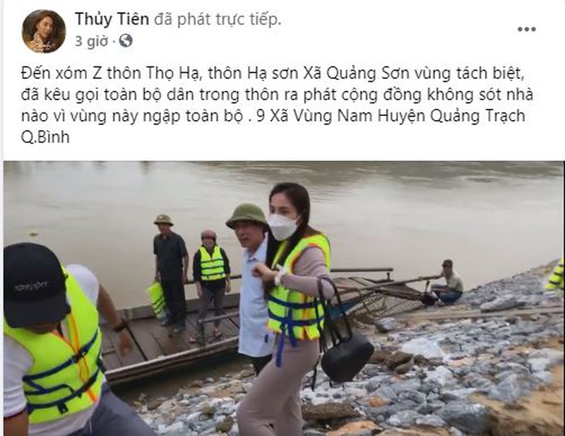 Thủy Tiên bức xúc khi người dân Hà Tĩnh bị nói "đóng kịch" đi nhận tiền - 1