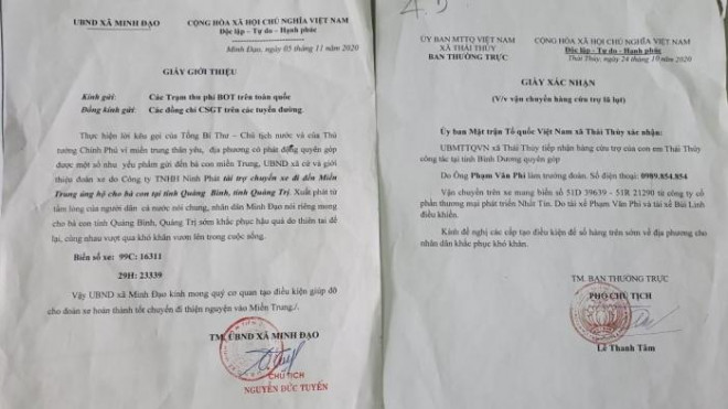 Phát hiện xe tải mượn danh chở hàng cứu trợ miền Trung để trốn phí - 3