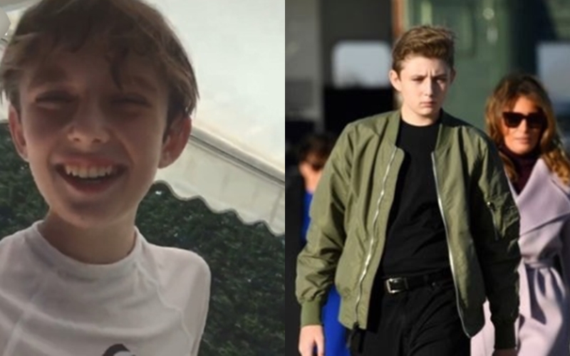 Con trai út ông Trump trở thành tâm điểm giữa lúc bầu cử vì ngoại hình tựa vị thần - 2