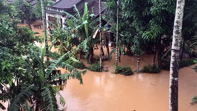 Mưa lớn, hàng ngàn nhà dân ở Bình Định bị lũ bao vây - 3