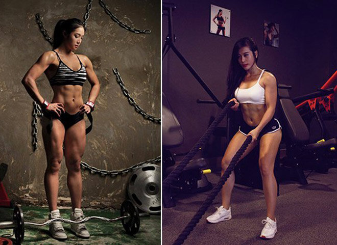 Female gym coach Phuong Thuy 106cm round three: She turned into a hot girl full of energy - 9