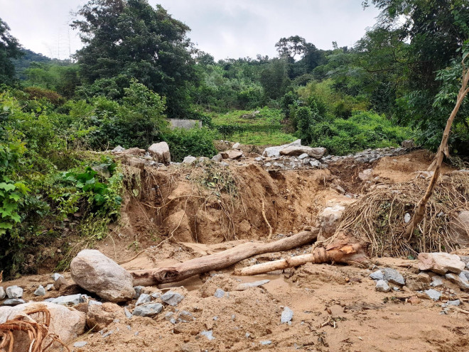 Cận cảnh sạt lở “hiếm thấy” tàn phá miền núi Bình Định - 6
