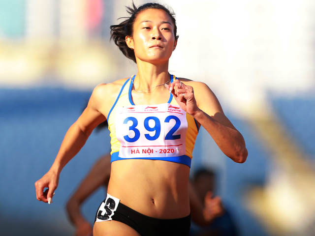 Tú Chinh "xé gió" chạy nhanh hơn lúc giành HCV SEA Games