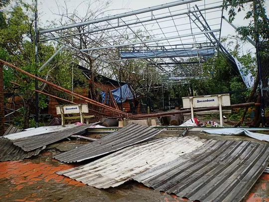 Những hình ảnh thiệt hại đầu tiên do bão số 13 gây ra ở miền Trung - 11
