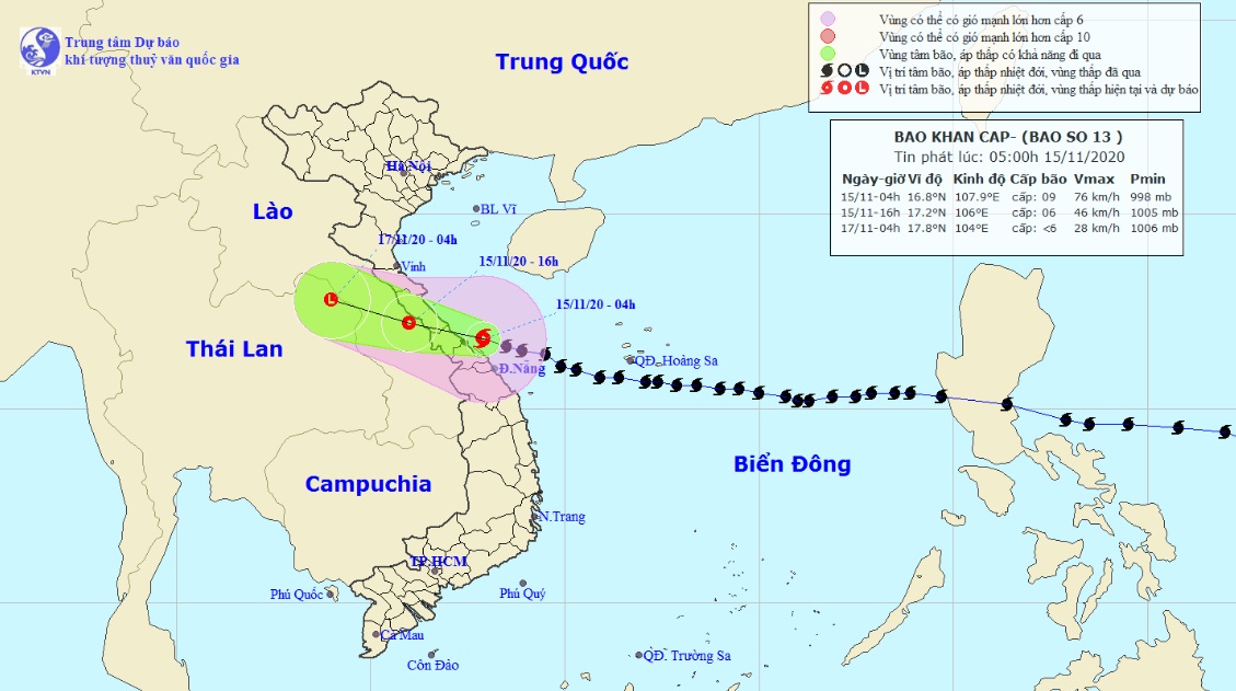 Thông tin mới nhất về bão số 13 đang đổ bộ vào Hà Tĩnh – Thừa Thiên Huế - 1