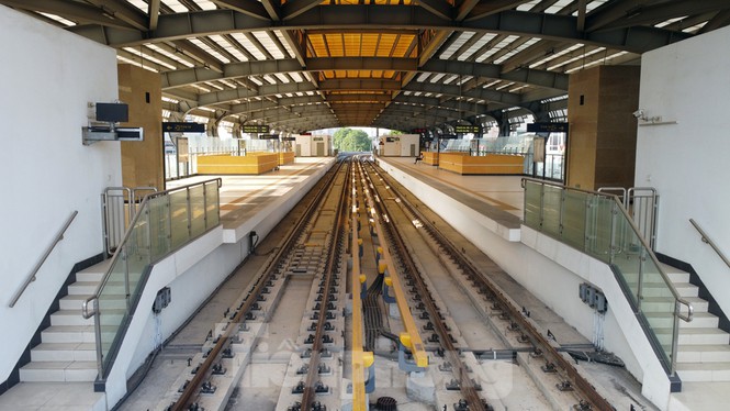 Cận cảnh những đoàn tàu Cát Linh - Hà Đông lại chạy để... nghiệm thu - 9