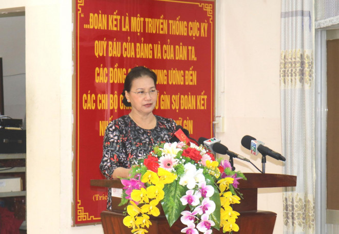 The Speaker of the National Assembly, Nguyen Thi Kim Ngan, speaks about the Ho Duy Hai case - 1