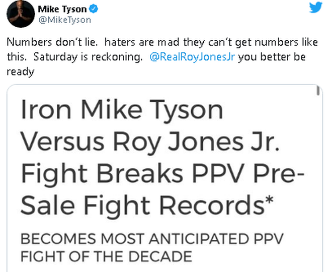 Live Boxing Mike Tyson vs Roy Jones Jr: Will the match still have a knock-out?  - 3