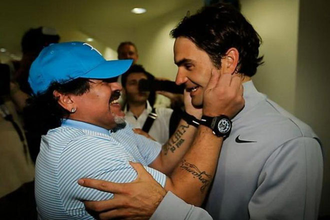 Tennis 24/7: Lộ bí mật Maradona là fan cuồng Federer - 1
