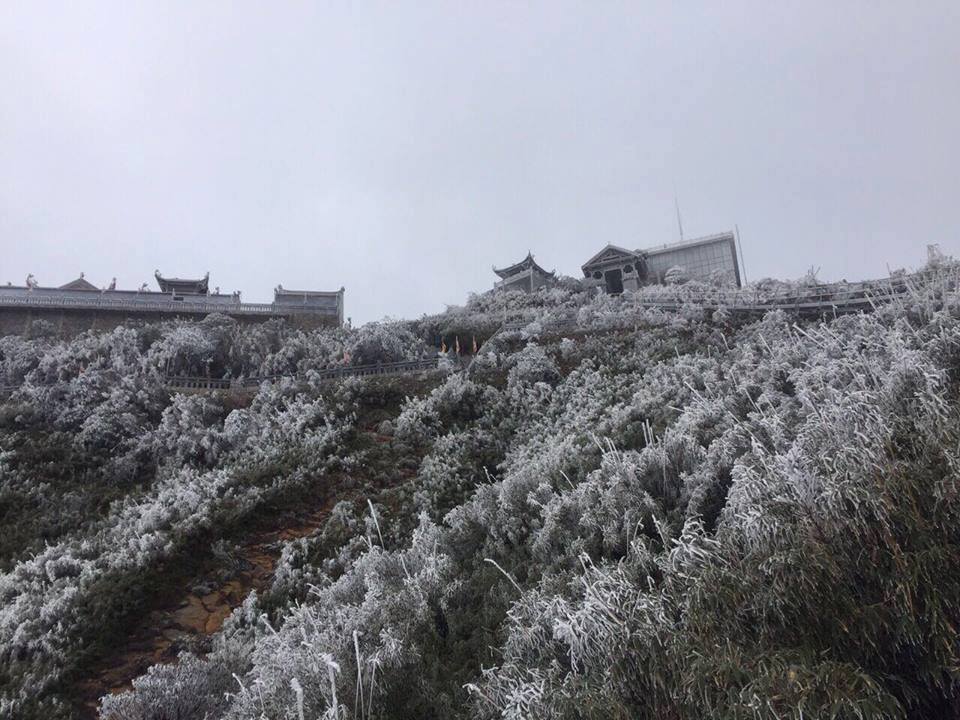 News from the past 24 hours: Fansipan peak looked icy - 1