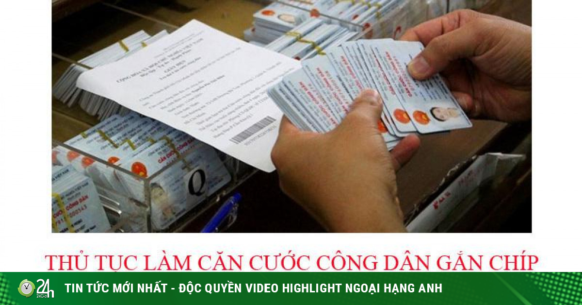 Thủ tục làm thẻ căn cước công dân gắn chíp