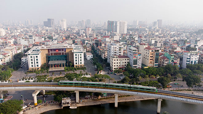 Flycam: Tàu Cát Linh - Hà Đông chạy liên tục trước ngày vận hành thử toàn bộ hệ thống - 8