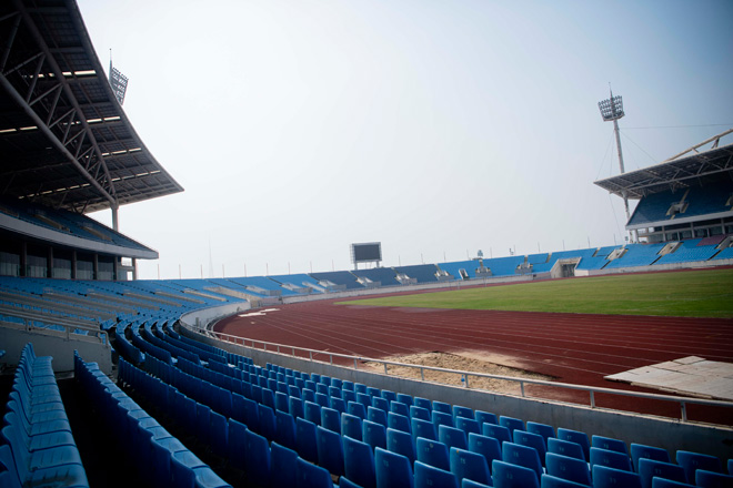 Flycam: SVĐ Mỹ Đình đang “thay áo mới” chào đón SEA Games 31 - 11