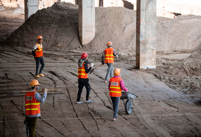 Flycam: SVĐ Mỹ Đình đang “thay áo mới” chào đón SEA Games 31 - 8