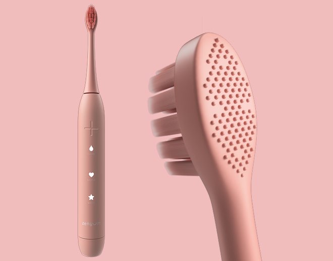 Electric brush vibrates 33,000 times / minute, battery 3 weeks, with smart alert - 3