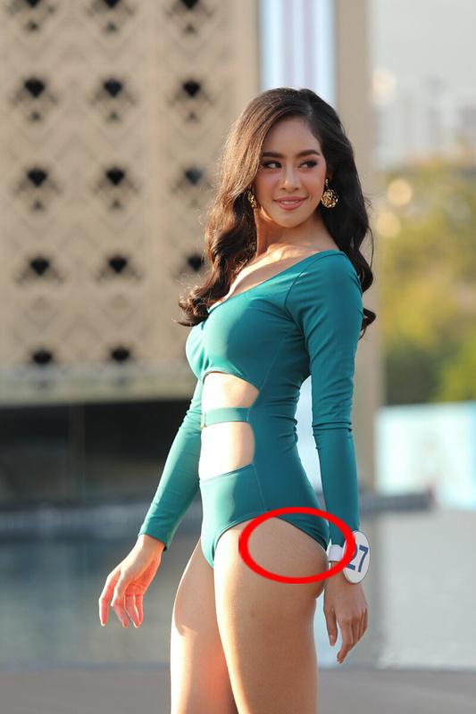 Thí sinh Hoa hậu Thái Lan lộ sẹo thâm, vết rạn da khi diện bikini 1 mảnh - 5