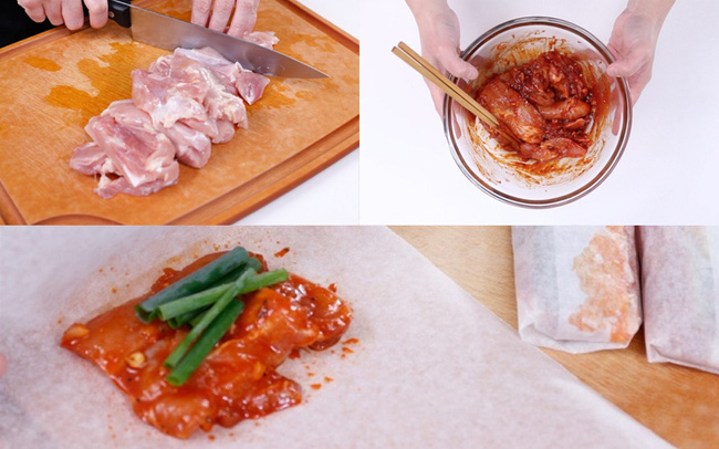 Chị em có thể làm món gà chiên "không dầu mỡ" chỉ với loại giấy nhỏ mà có võ - 3