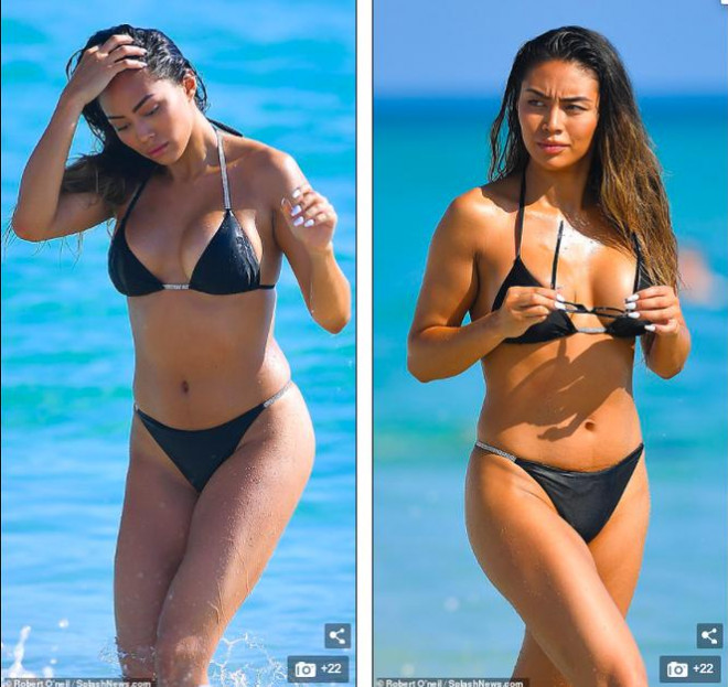 Người đẹp Montana Yao 'bốc lửa' ở biển với bikini bé xíu - 2