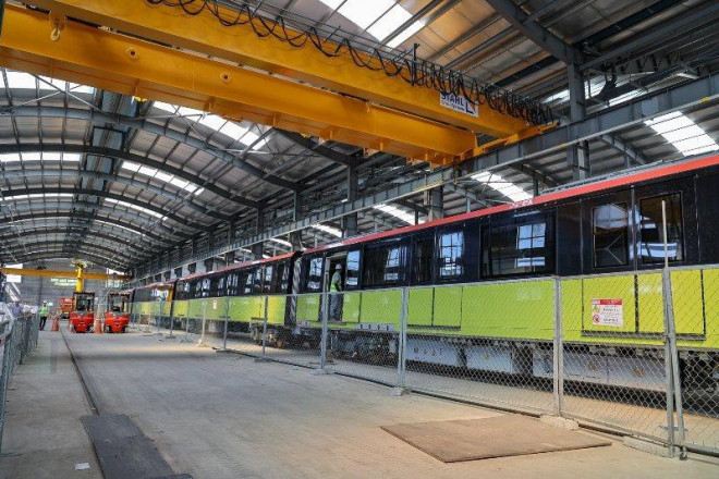 Toàn cảnh các đoàn tàu Nhổn - ga Hà Nội chuẩn bị vận hành tổng thể - 5