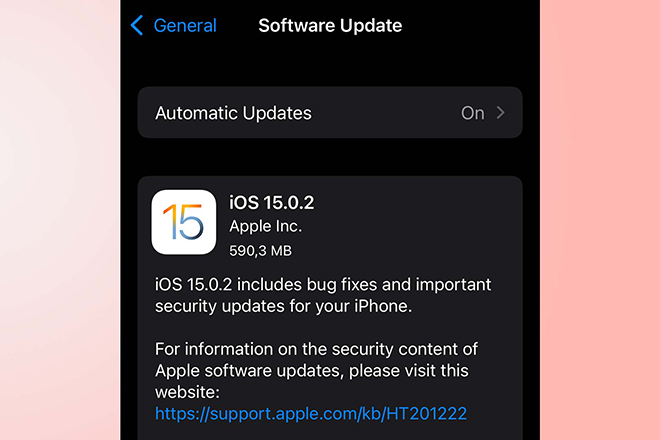 Apple phát hành iOS 15.0.2 và watchOS 8.0.1 - 1