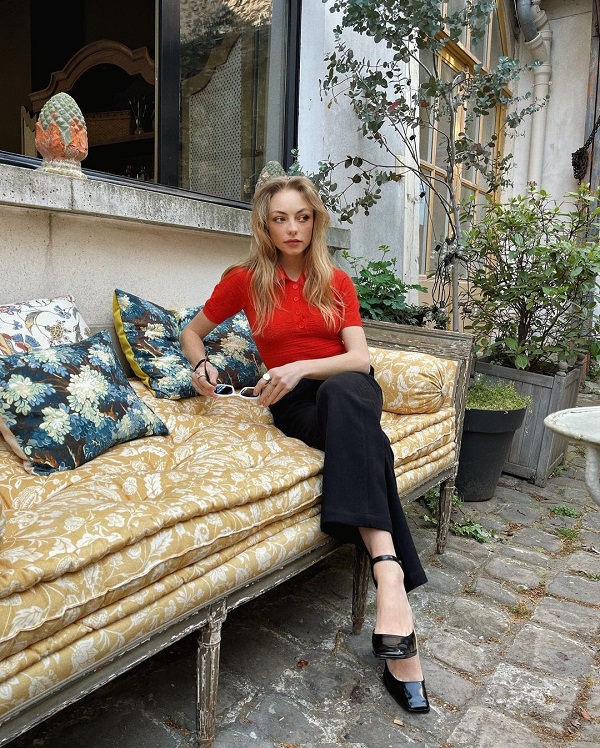 Phong cách phối màu đỏ hoàn hảo của phụ nữ Pháp - 3