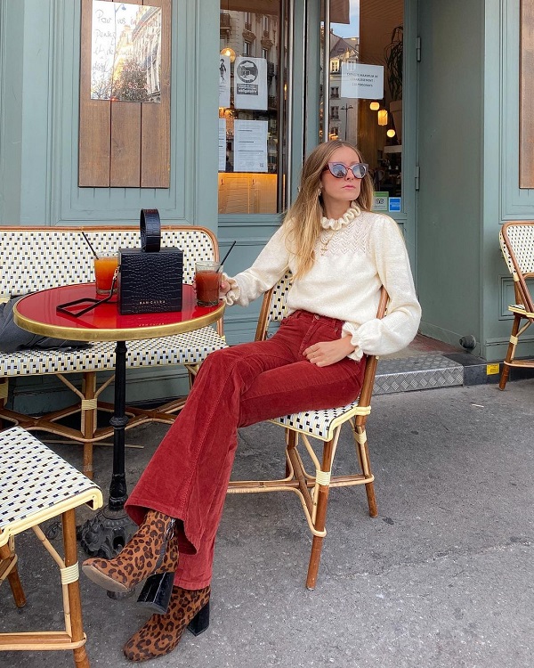 Phong cách phối màu đỏ hoàn hảo của phụ nữ Pháp - 11