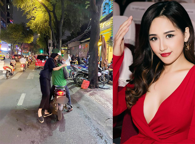 Hoa hậu Mai Phương Thúy cũng từng để lộ vóc dáng thật khi đi xe ôm công nghệ tới dự sự kiện năm 2019. Có thể thấy đôi chân quá dài khiến nàng hậu khó ngồi lên chiếc xe máy đời cũ dáng thấp.
