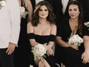Selena Gomez, Kendall Jenner mặc "phô trương" vóc dáng đi đám cưới lấn át cả cô dâu