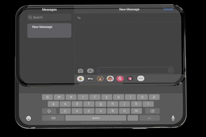 iPhone 14 tuyệt đẹp với màn hình trượt phụ, công nghệ sạc không khí - 1