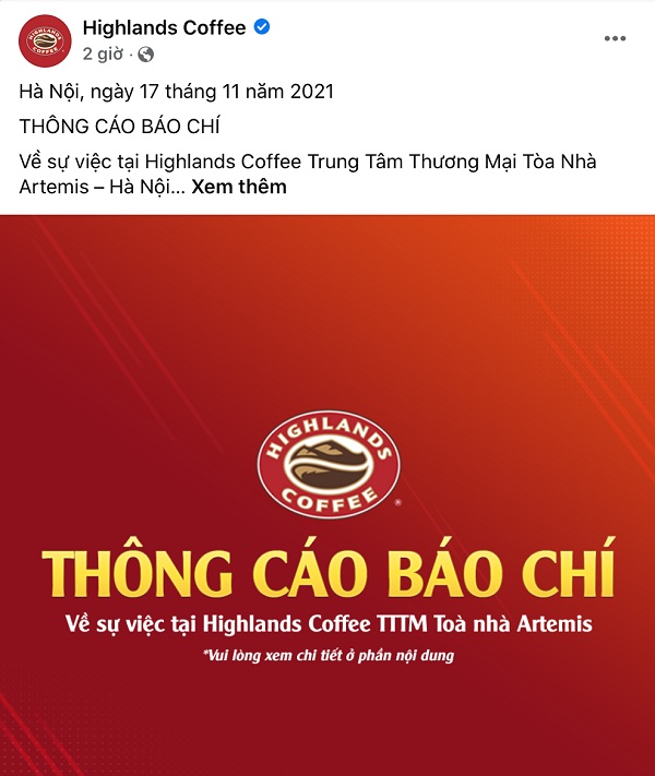 Bị tố chậm trả tiền mặt bằng, gây rối trật tự: Highlands Coffee nói gì? - 2