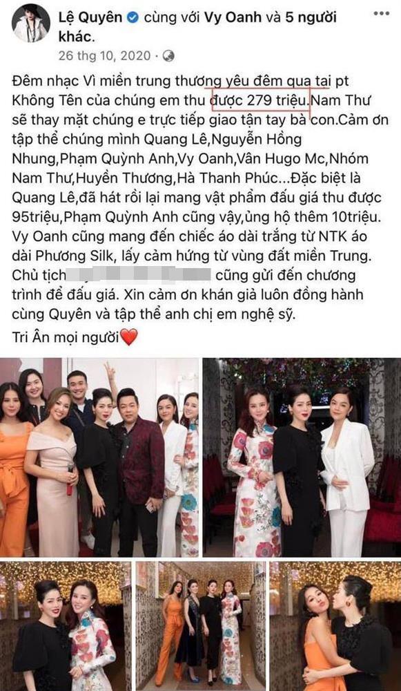 Lệ Quyên lên tiếng đáp trả khi bị tố ăn chặn 49 triệu từ thiện - 1