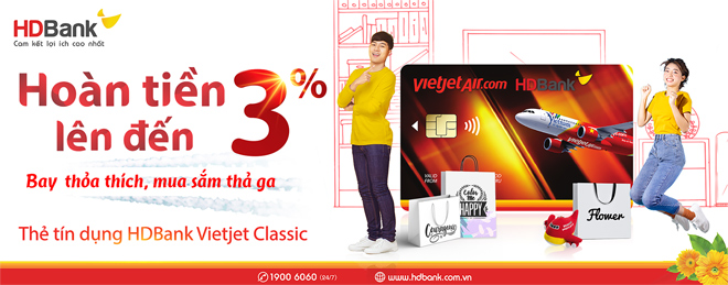 Mở thẻ siêu tốc, chớp ngay deal sốc cùng Thẻ Tín dụng HDBank Vietjet - 1