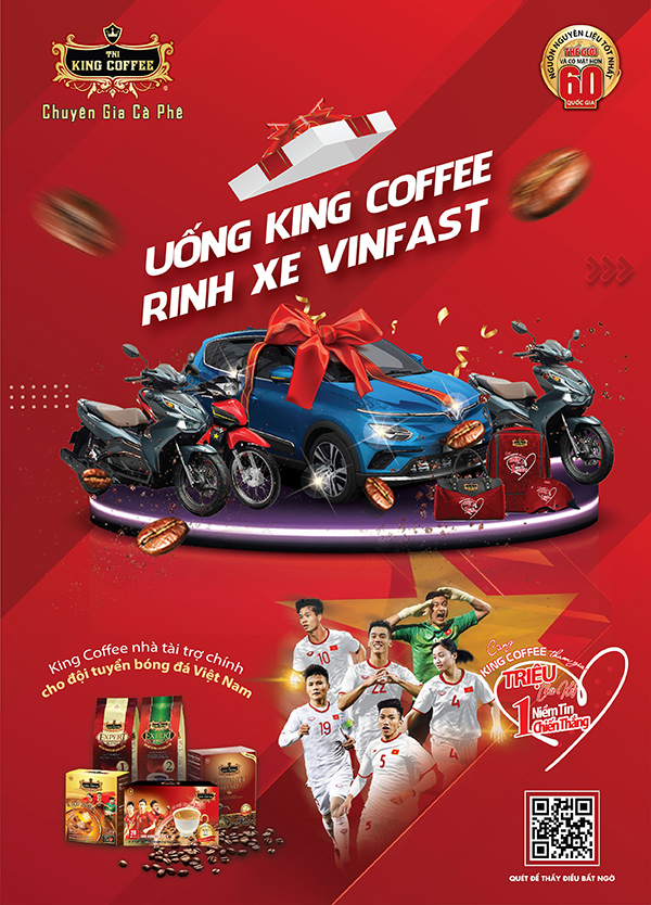 TNI King Coffee tung chương trình “Triệu chữ ký – Một niềm tin chiến thắng” với tổng giải thưởng hơn 2,7 tỷ đồng - 1