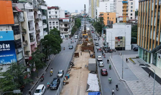 Hà Nội: Cận cảnh cầu vượt chữ C gần 150 tỉ đồng đang xây dựng - 4