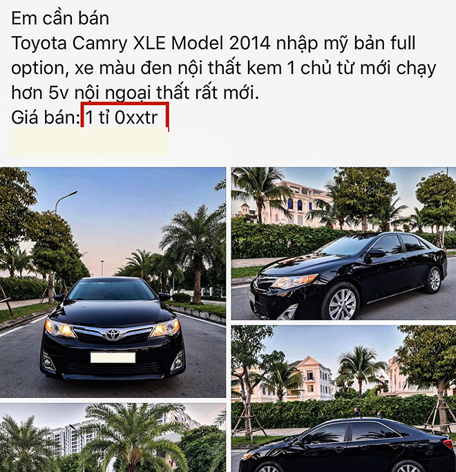 Xe hiếm Toyota Camry XLE 2015 đủ đồ chơi tại Việt Nam