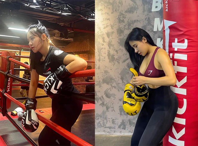 Hot girl phòng Gym Quỳnh Nguyễn vòng ba 100cm tung cước khiến fan trầm trồ - 1