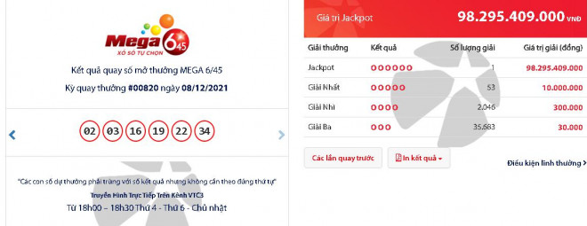 Chủ nhân vé Vietlott trúng 98 tỷ đồng ở Hà Nội, sau trừ thuế được nhận về bao nhiêu? - 1