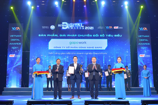 GapoWork xuất sắc chiến thắng giải thưởng chuyển đổi số Việt Nam 2021 - 1