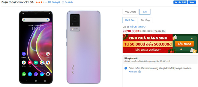 Ngất ngây với top điện thoại giảm giá đón Giáng sinh 2021 - 8
