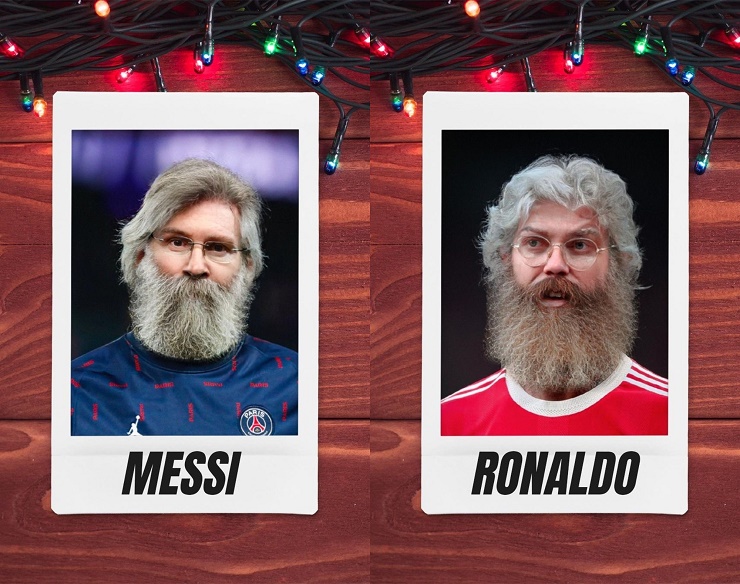 Ronaldo - Messi và dàn SAO &#34;khủng&#34; hóa thân thành ông già Noel gây sốt mạng xã hội - 1
