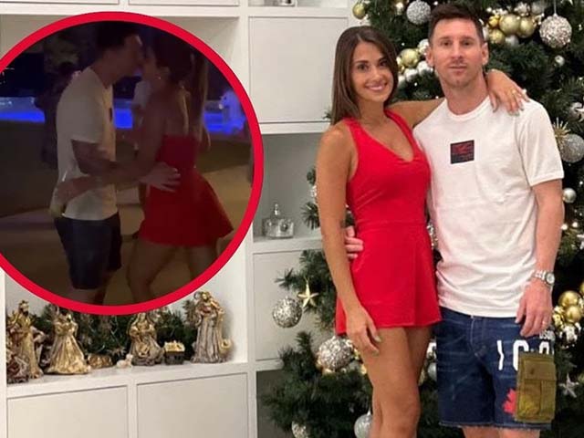 Lộ cảnh Messi ôm vợ nhảy cực sung, vợ đẹp khoe ảnh bikini 3 vòng cực chuẩn - 1